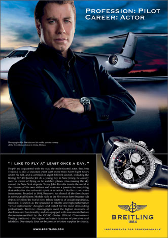 Breitling a John Travolta