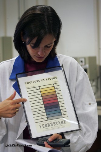 Tabulka odstínů barev při teplotním modření
